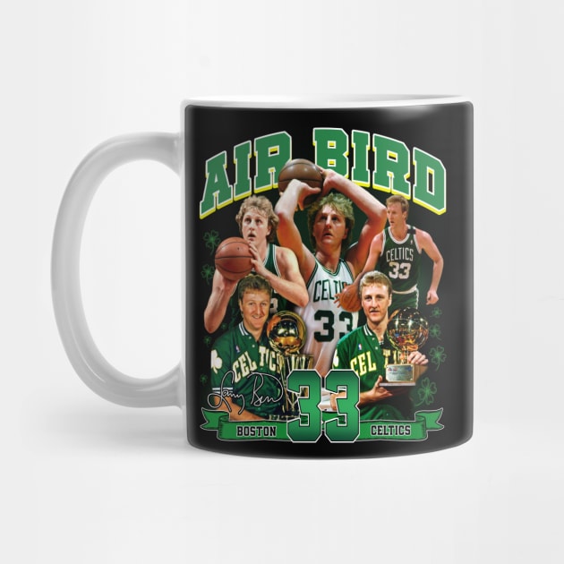 Larry Bird Legend Air Bird Basketball Signature Vintage Retro 80s 90s Bootleg Rap Style by CarDE